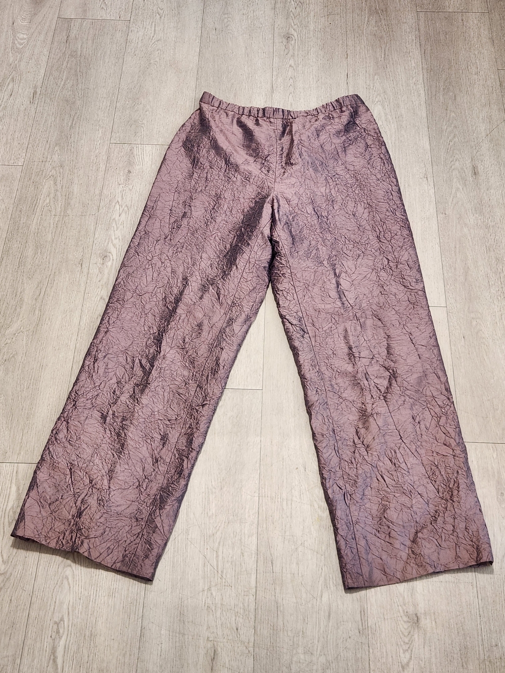 ​💫 Vintage 90s Marcia Phillips Weavings Iridescent Wide Leg Pants | Art to Wear